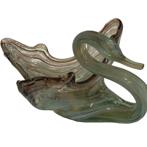 Glass Swan ~ Sooner Swag Art Glass - Picture 2 of 16